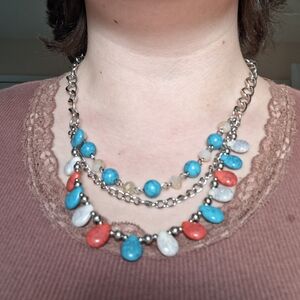 Multicolor Beaded Layered Necklace